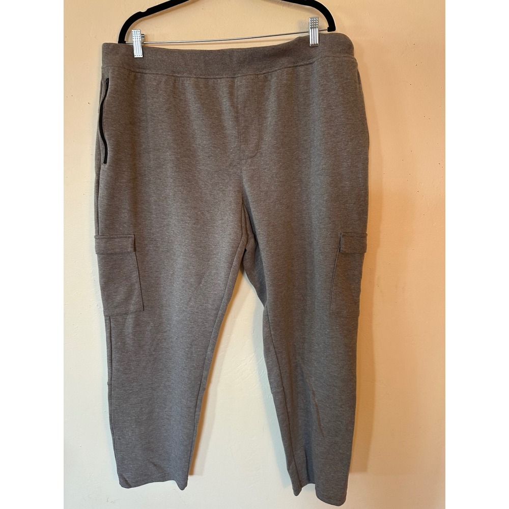 Ideology Mens Gray Cargo Jogger Pants Tapered Athletic Sweatpants XXL